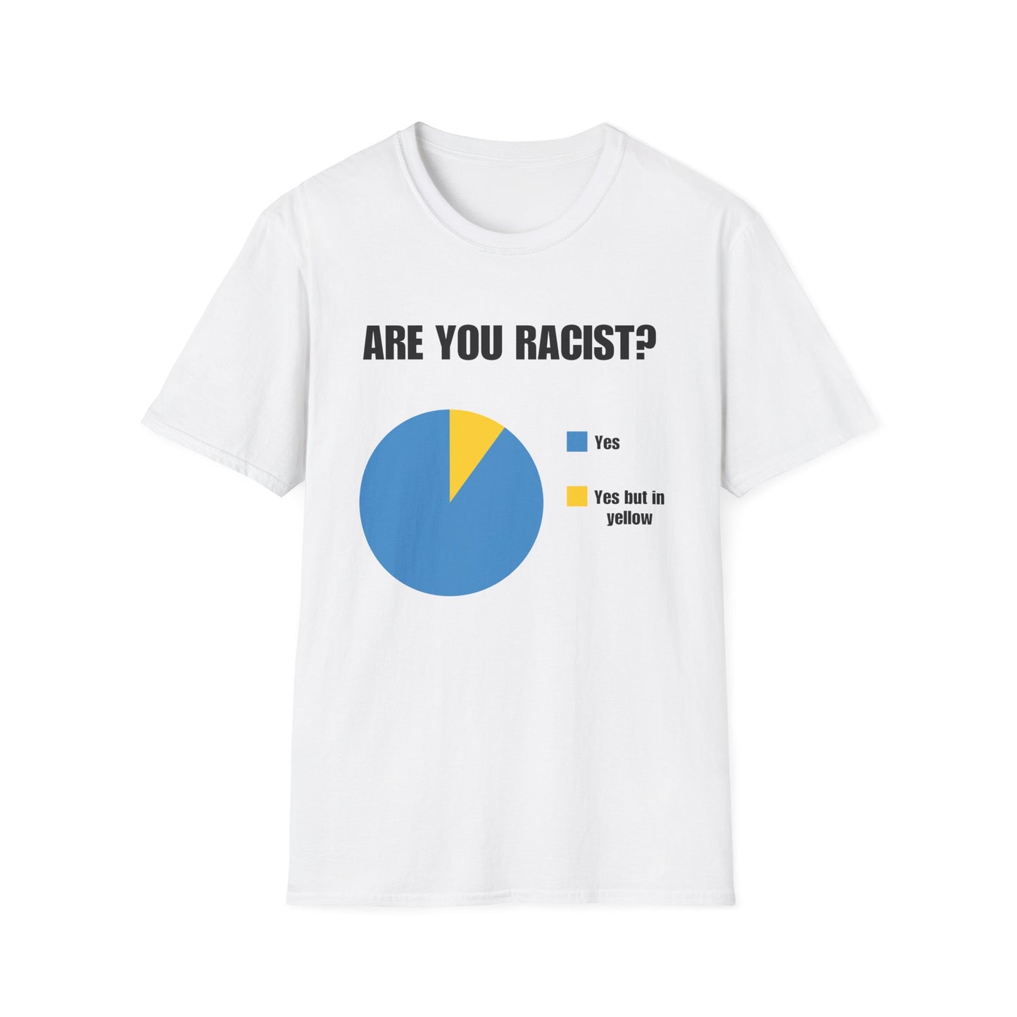 Are You Racist? Pie Chart Graphic T-Shirt